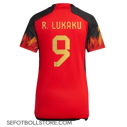 Belgien Romelu Lukaku #9 Replika Hemmatröja Dam VM 2022 Kortärmad